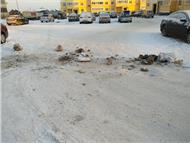 Вот такое "ограждение" на въезде в один из дворов в центре Арамили: ледяные... Случайность? Не думаем