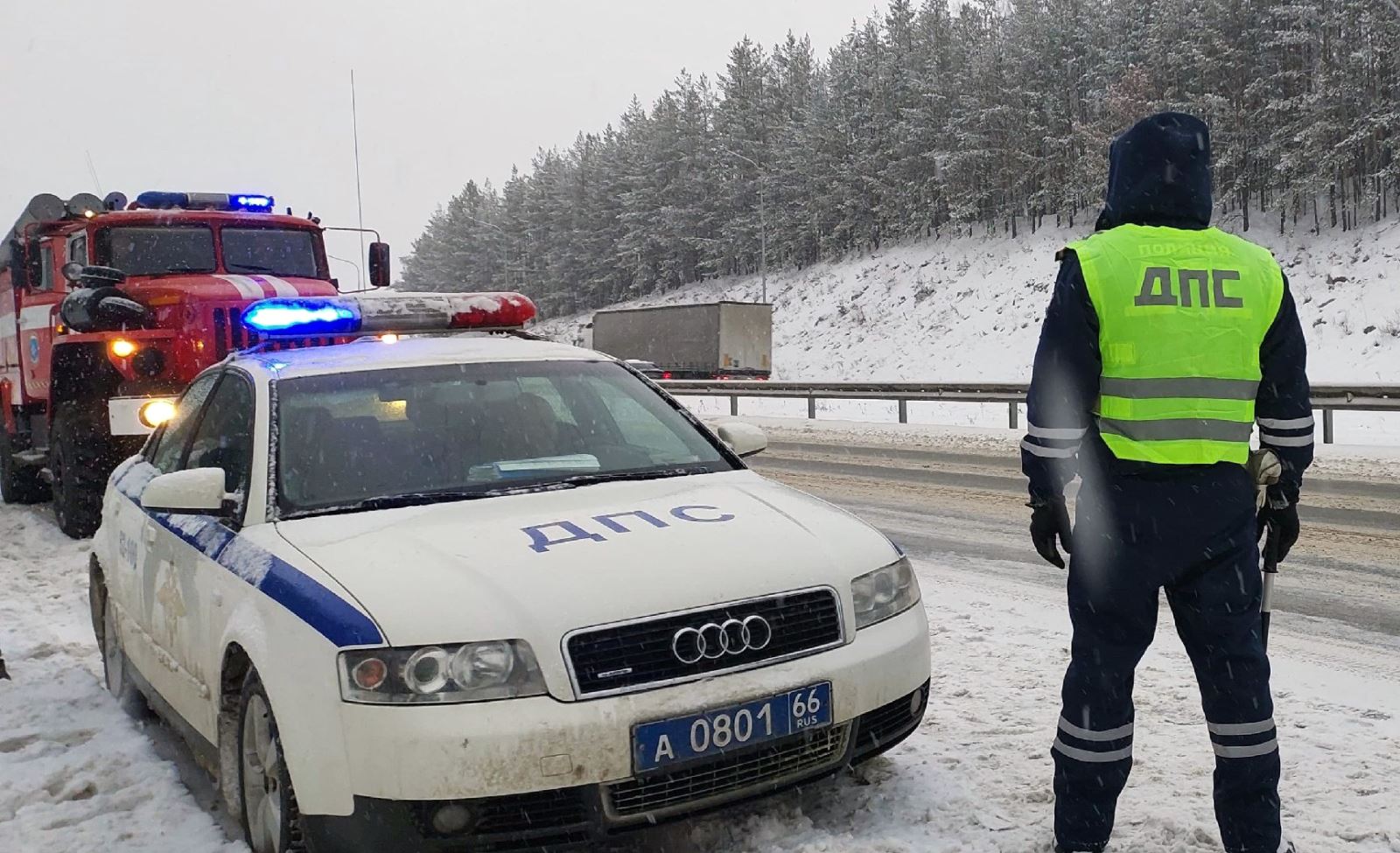 Во время снегопада